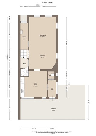 Floorplan - Gorinchemsestraat 58, 4231 BJ Meerkerk